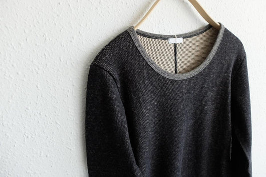 yohaku 茶綿サーマル長袖|ブラック|unisex4size