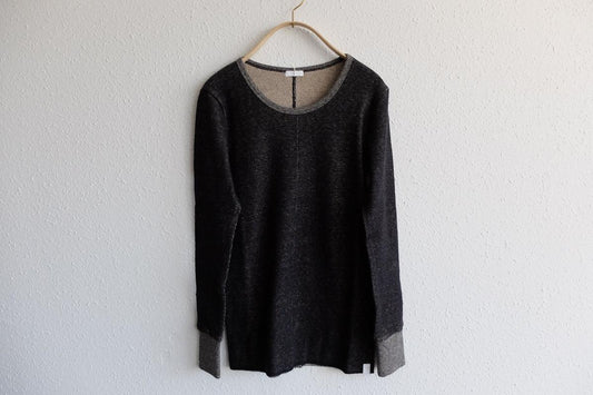 yohaku 茶綿サーマル長袖|ブラック|unisex4size