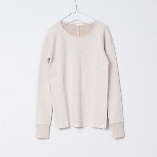 yohaku 茶綿サーマル長袖|キナリ|unisex4size