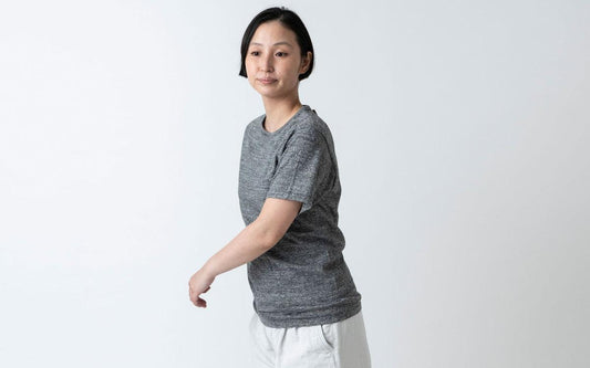 yohaku TUTU Tシャツ｜チャコール杢｜unisex3size